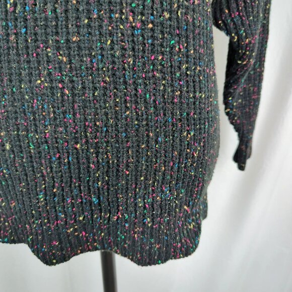 Vintage Express Sweater Medium Black Knit - Picture 4 of 8